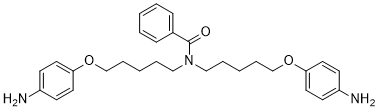 Benzamide, N,N-bis(5-(p-aminophenoxy)pentyl)- 103161-39-3